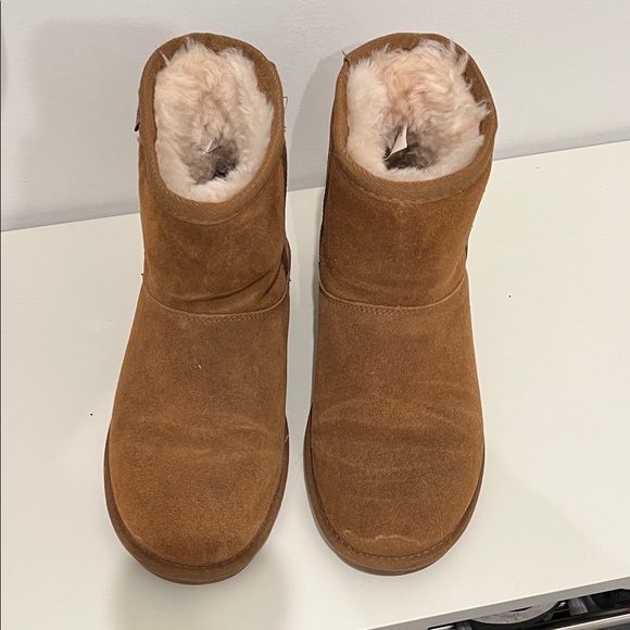 BearPaw Chestnut Suede Ankle Boots - Picture 7 of 7